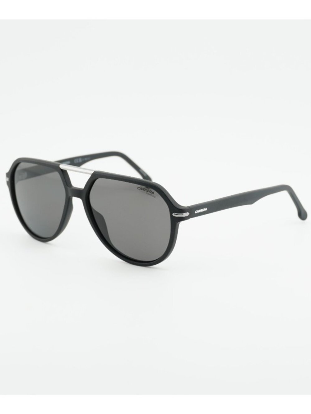 CARRERA 315/S 0003 M9 Sunglasses Black Aviator Frame, Grey Lenses